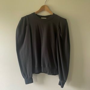Z Supply puff sleeve sweatshirt Small gray